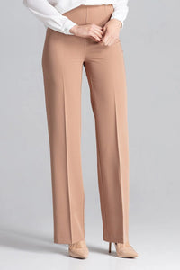 Pantalon long en coton Figl élégant confort coupe ample pour bureau soirée femme moderne