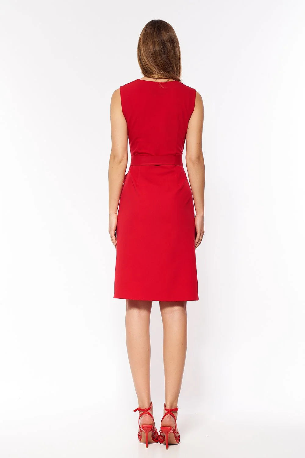 Robe de jour Nife sans manches design épuré coupe cintrée taille ajustable femme polyester elasthanne