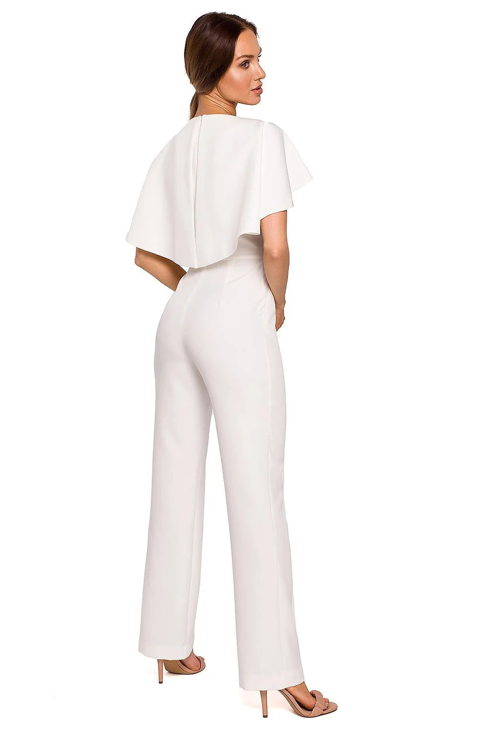 Combinaison femme polyester élégante vert vif chic ajustée chaîne soirée occasions spéciales mode