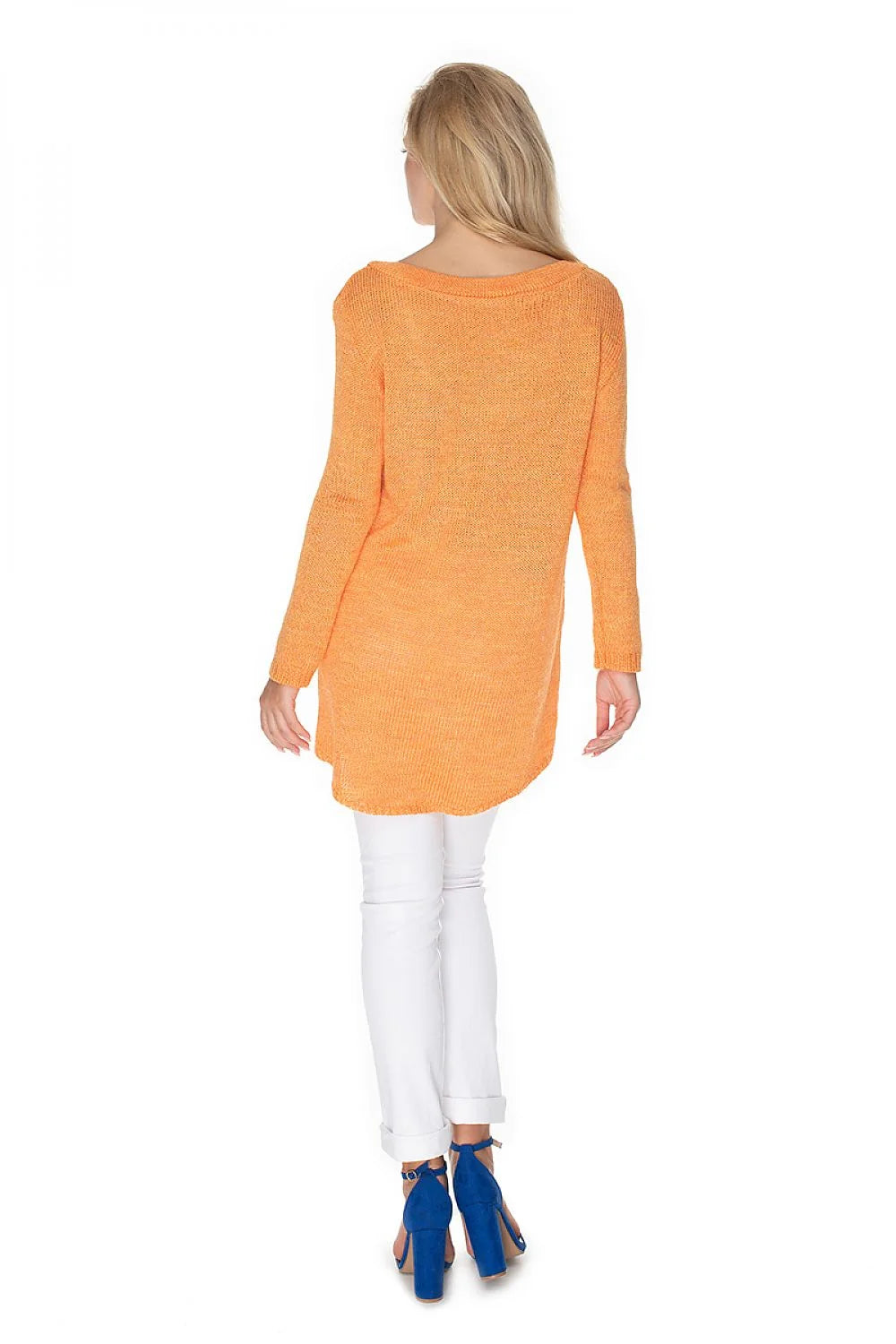 pull femme rose fuchsia tricoté maille fine oversize col V manches longues coupe ample ourlet asymétrique plongeant doux respirant viscose