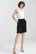 Tenue élégante pour femmes composée de haut sans manches et short noir occasion versatile été