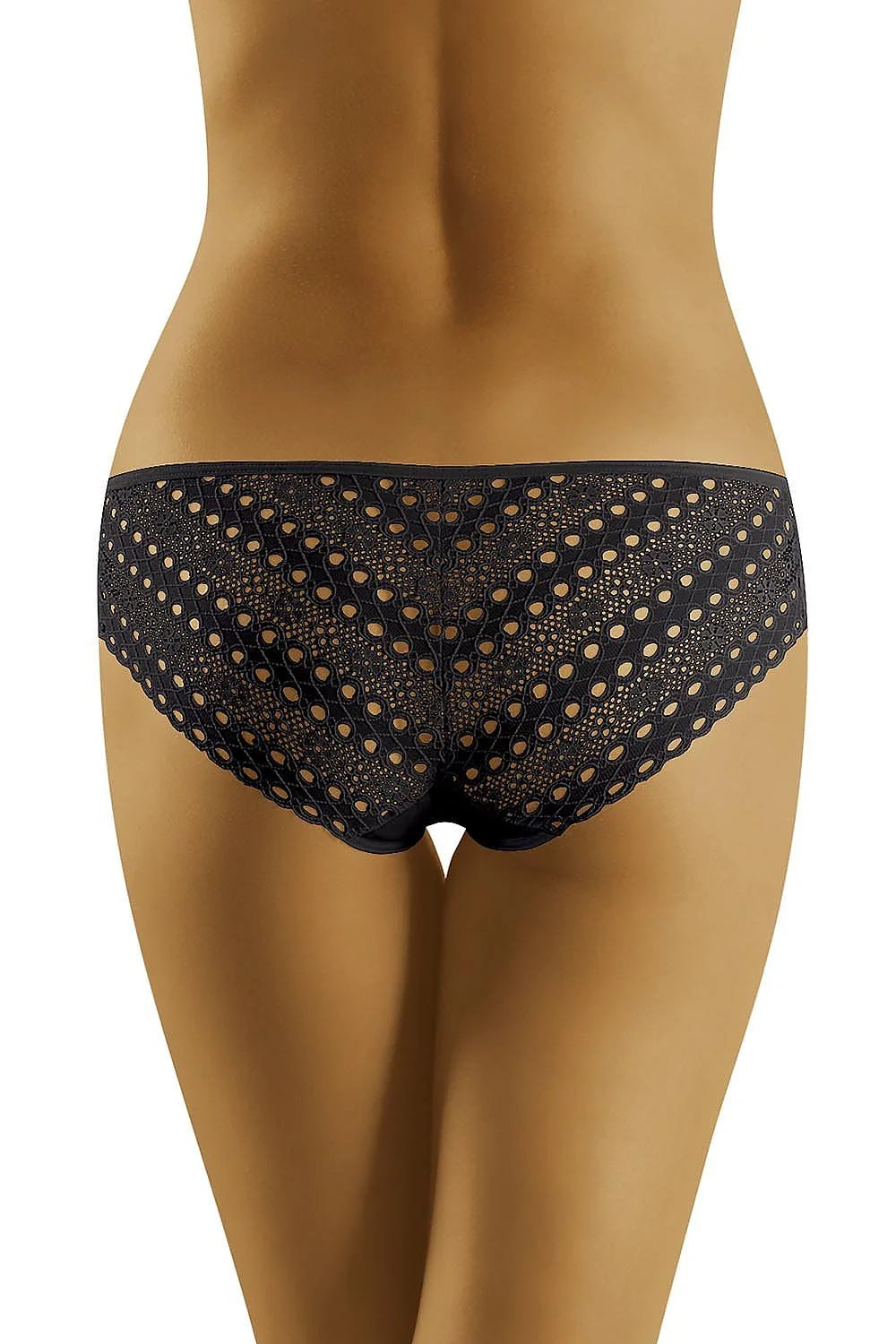 Culotte en coton dentelle ajourée noire élégante coupe midi confortable femme allure moderne sexy
