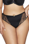 Culottes Ava élégantes en dentelle noire coupe classique confortable microfibre doux finitions luxueuses pour femmes