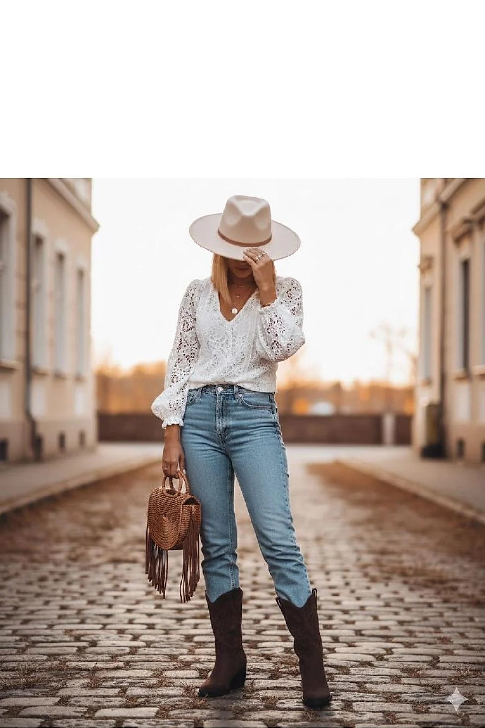 Gemre Cassa bottines marron daim suédé broderie décorative western mi mollet talon bloc 8cm bout pointu arrondi semelle antidérapante confortable