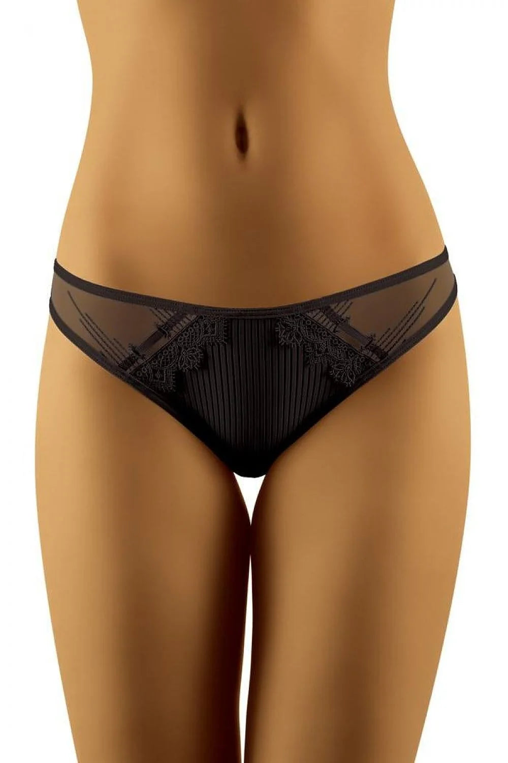 culottes Wolbar tulle dentelle moderne féminine bikini taille ajustable noir transparent floral géométrique élasthanne polyamide confort respirant