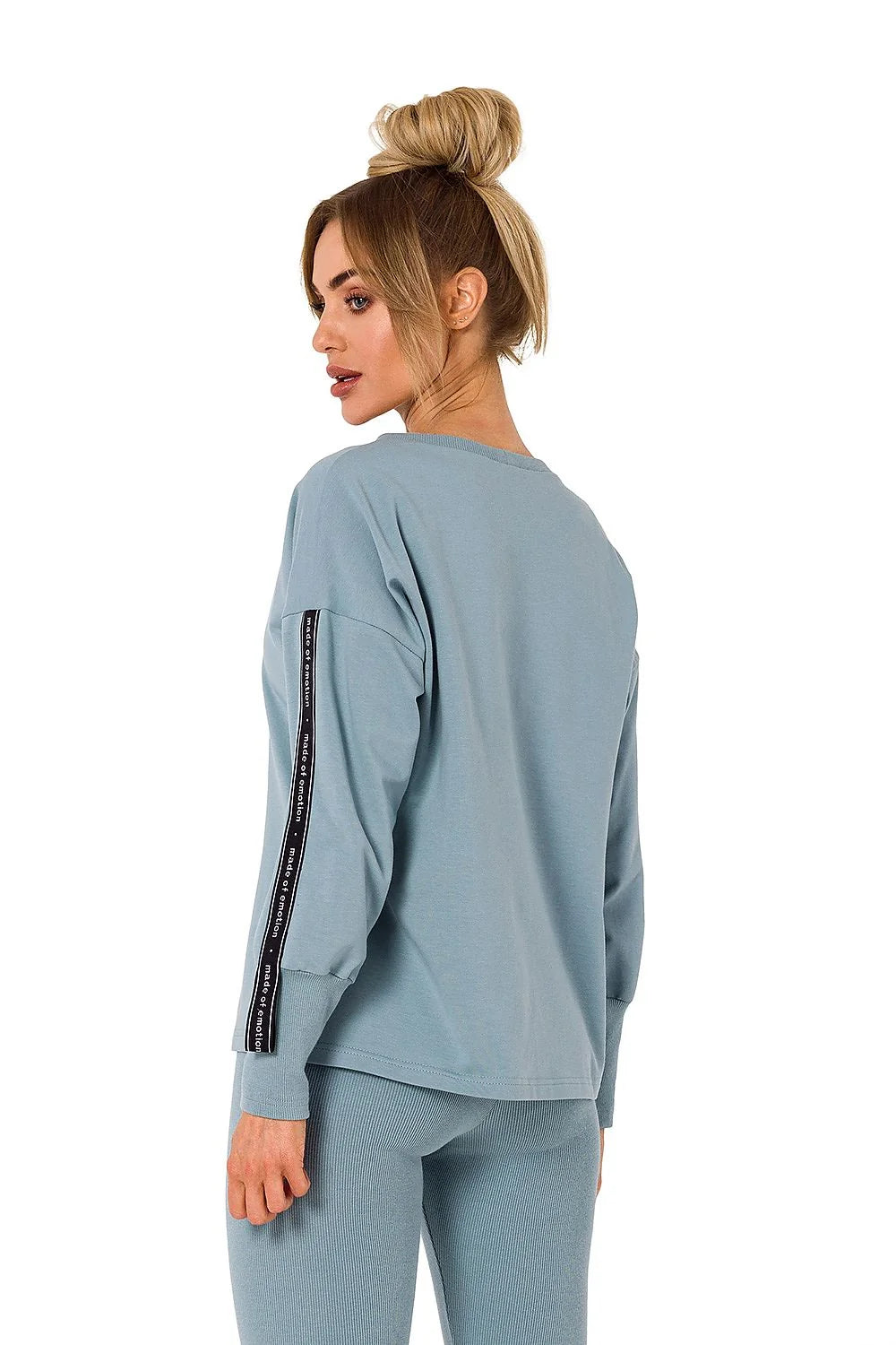 Ensemble pull et jupe femme verte vive manches longues style sportif coton élasthanne