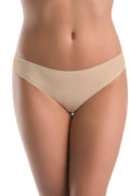culotte bikini femme nude nylon elastane microfibre extensible taille basse échancrée sans coutures bord plat antimarques invisible moulant confort quotidien