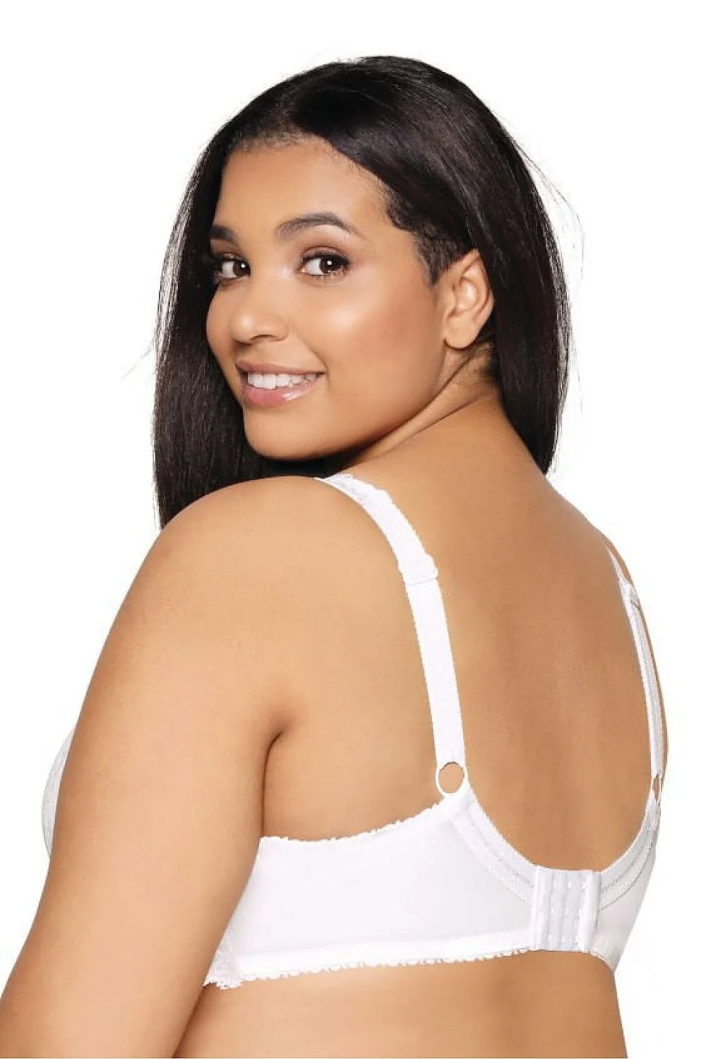 Soutien-gorge rembourré dentelle blanche floral femme taille large décolleté soutien parfait armature ajustable