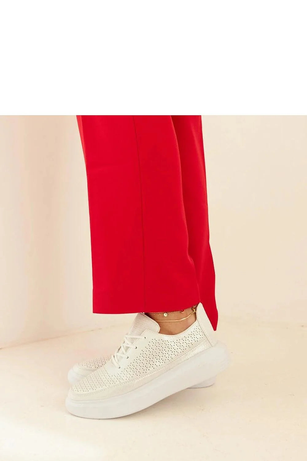 Baskets Solea Blanches Design Moderne Épuré Femme Cuir Écologique Haute Qualité Semelle Épaisse Fermeture Lacets Été
