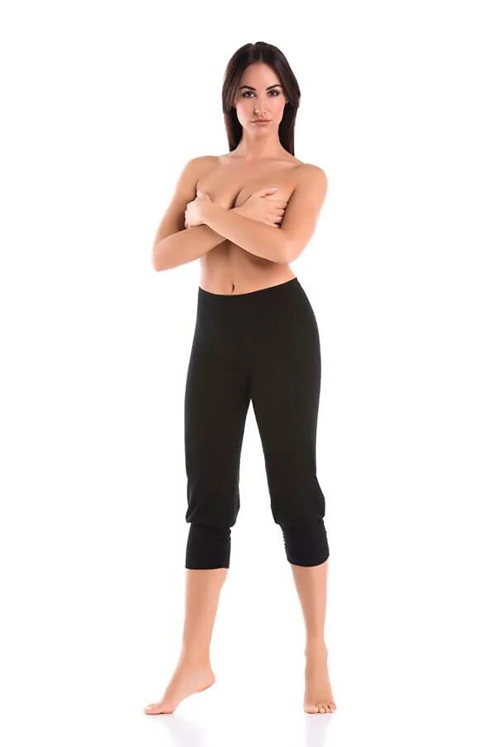 Legging court Teyli pour femme, en coton lycre, jupe large, taille élastique, respirant, style ajusté, mode élégante