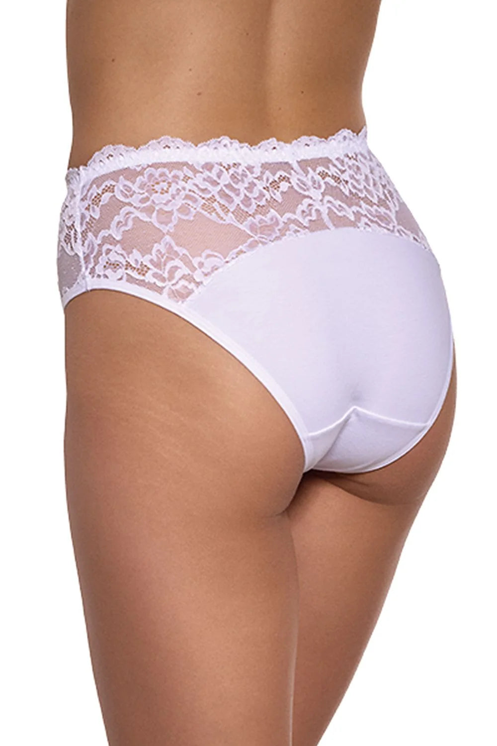 Culottes féminines élégantes dentelle tissu coton blanc pure couleur haute taille ajustable coupe classique dentelle floral