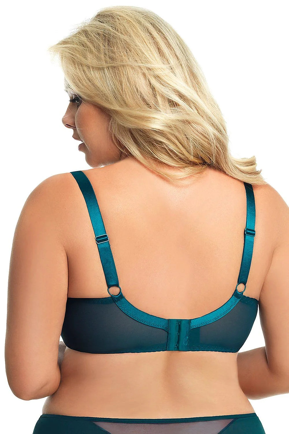 Soutien-gorge dentelle bleu sarcelle non rembourré avec armatures confort féminin moderne pour occasions spéciales
