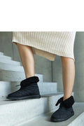 Bottes de neige modernes pour femmes, style hivernal élégant, cuir synthétique imperméable, fourrure synthétique douillette, semelle caoutchouc antidérapante, confort optimal, look tendance, hiver 2023