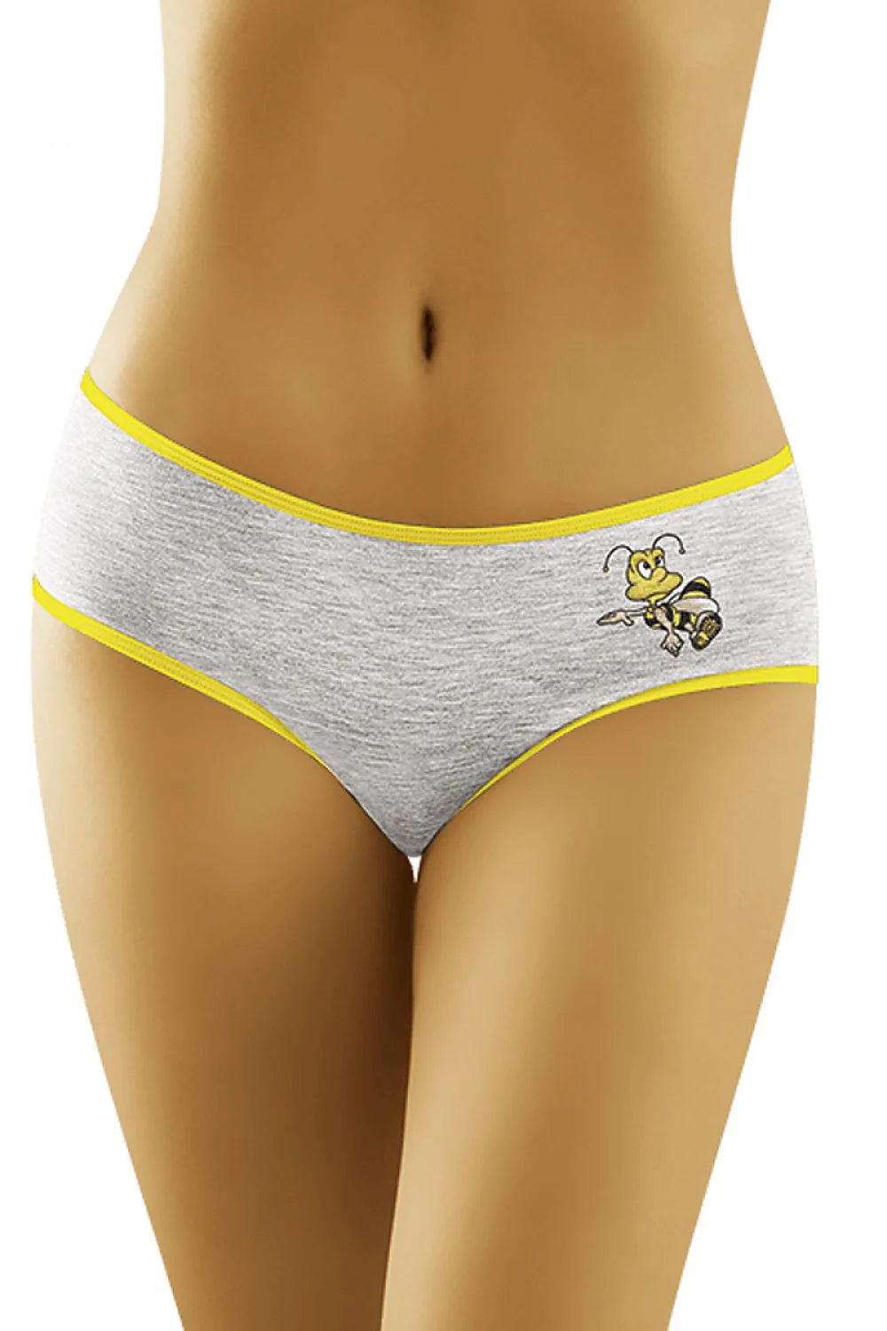 Culottes hipster coton élasthanne grises jaunes abeille confortables modernes pour femmes élégantes tailles XS-XL