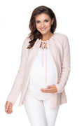 Cardigan de grossesse en acrylique et polyamide, style casual, respirant, doux, idéal futures mamans