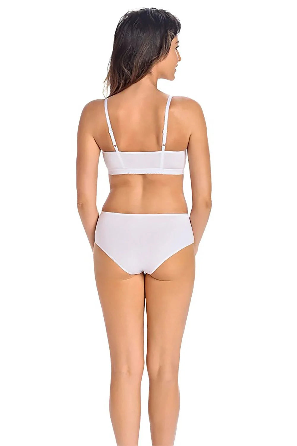 Ensemble de lingerie femmes soutien-gorge sans armature culotte coton élasthanne microfibre douce minimaliste style basique confort quotidien