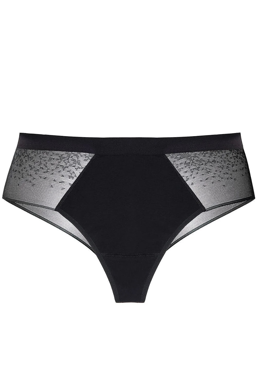 ensemble trois strings coton gousset oeko tex microfibre extensible dentelle dos invisible maintien bande elastique taillehaute noir confort
