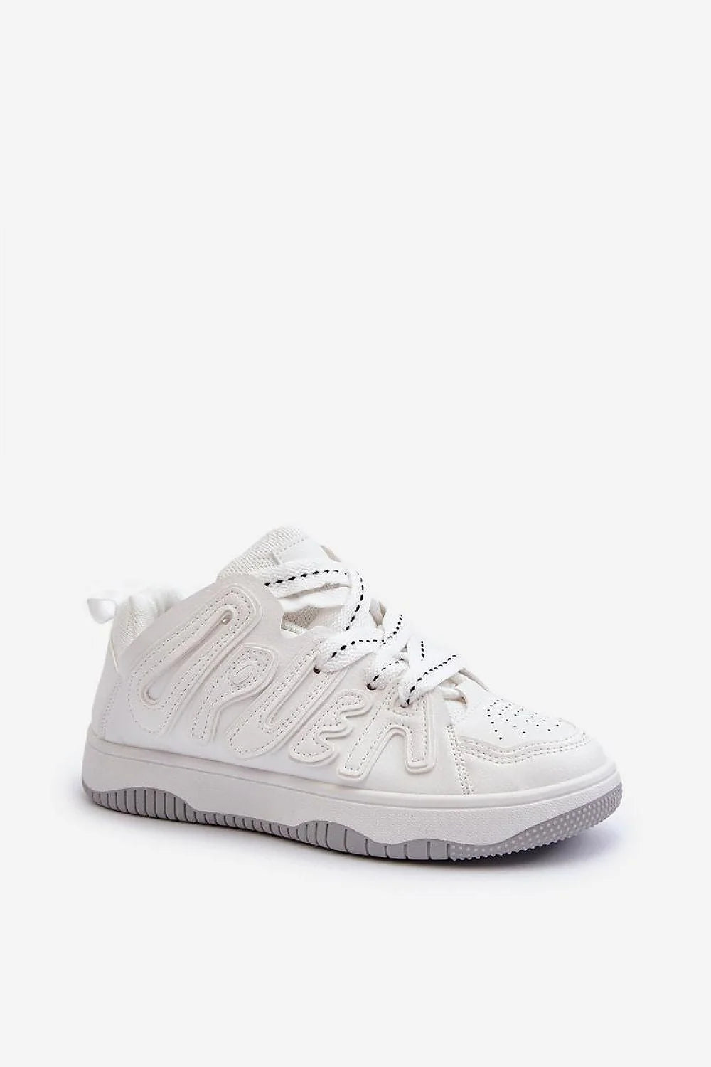 Chaussures de sport féminines en cuir artificiel blanc, plateforme 3cm, design moderne, confortable, baskets élégantes pour tous les jours et occasions