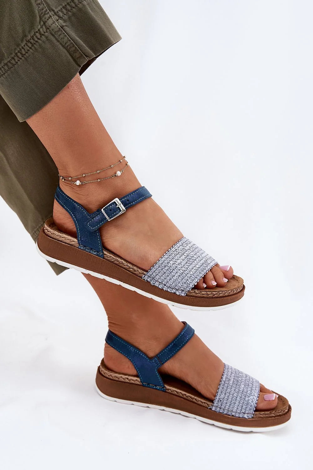 Sandales Step in style INBLU pour femmes, simili-cuir, confort anatomique, design décontracté, été, mode, style épuré