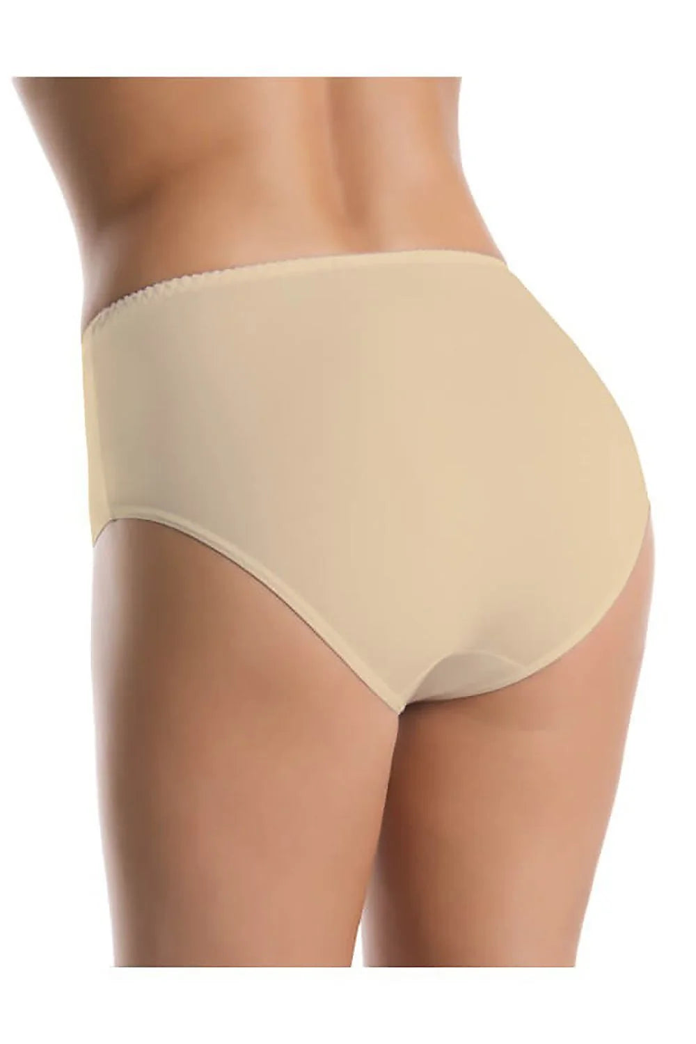Ensemble de culottes pour femmes en fibre de bambou beige taille haute XS-3XL confort antibactérien