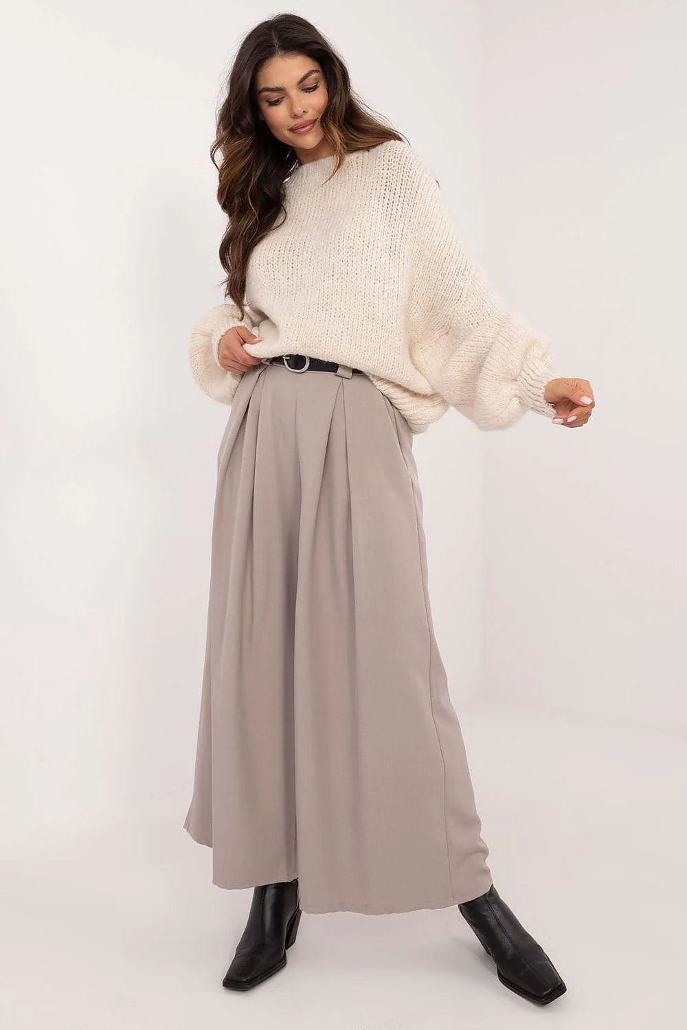 Pull femme décontracté élégance Chandail Och Bella manches longues coupe oversize matière douce confort style universel