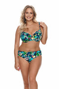Maillot de bain deux-pièces vibrant floral tankini sous-taie bretelles ajustables culottes haute taille femme élasthanne polyester plage piscine été