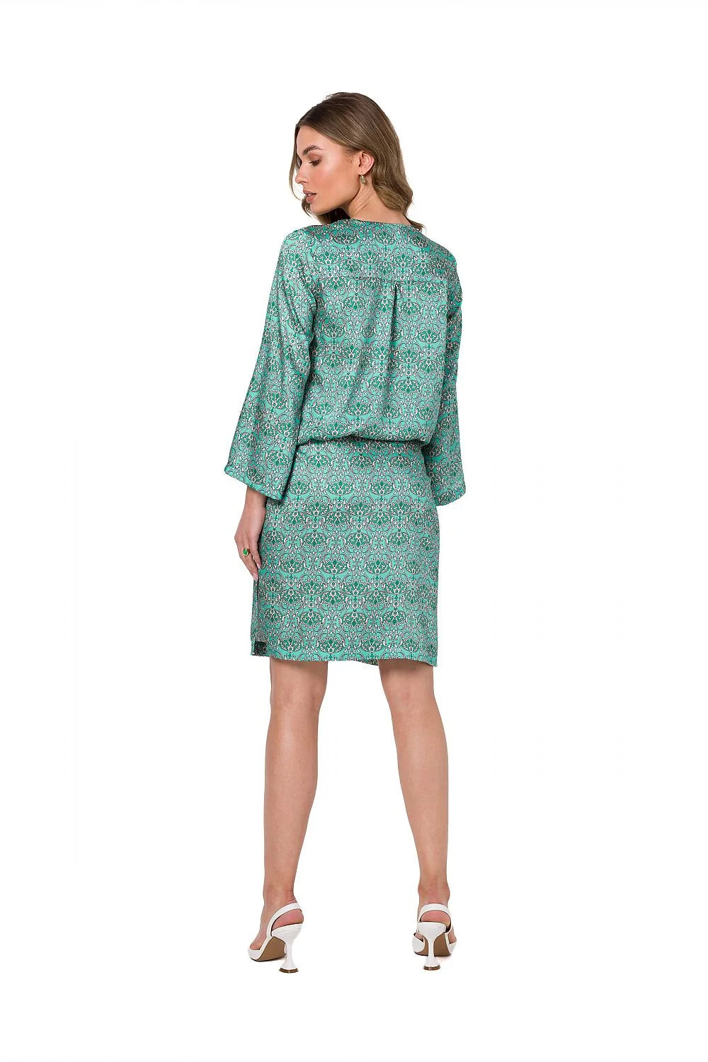 Robe de jour Stylove : tenue deux pièces féminine motif léopard style animalier moderne chic