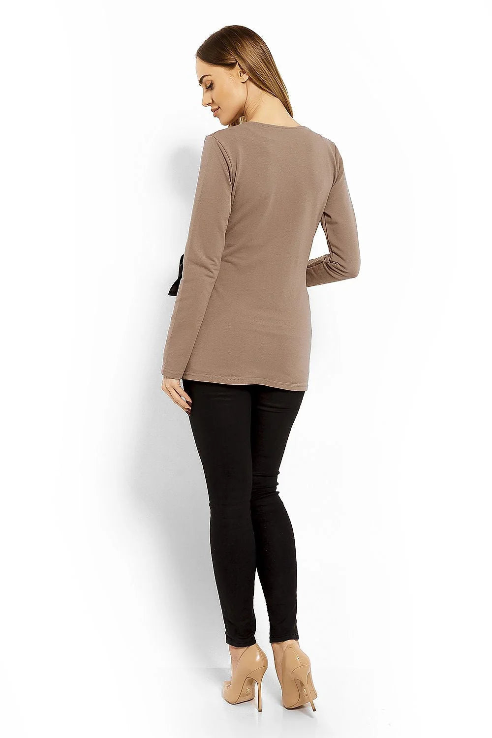 Chemisier coton moderne élégant manches longues imprimé floral décontracté bureau sorties confort quotidien chic