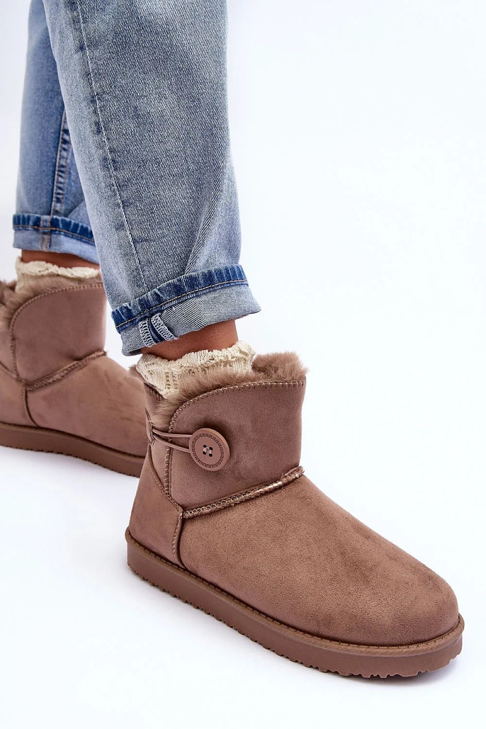 Bottes de neige Step in style éco-suède fourrure confort froid automne hiver femmes mode classique