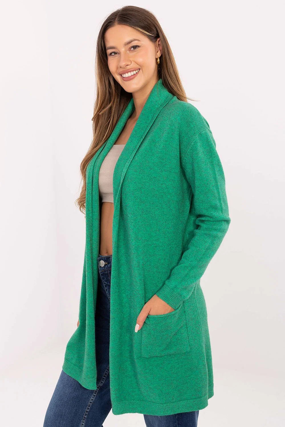 cardigan casual femme légère surchemise viscose modal nylon doux confortable coupe classique polyvalent quotidien travail ouvert mancheslongues pochespratiques élégant
