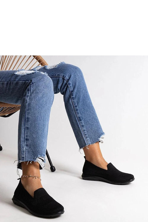 Baskets pour femme en maille noire sans lacets design minimaliste confortable été occasionnel casual élégant