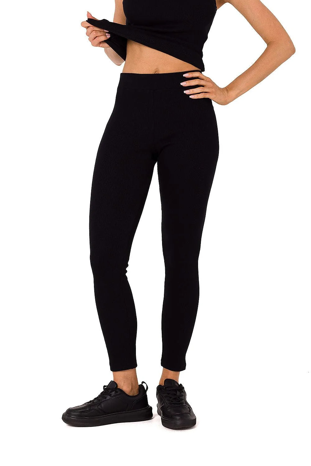 Leggings Moe pour femmes mode sport coupe ajustée elasthanne coton vert vif tendance basique yoga fitness