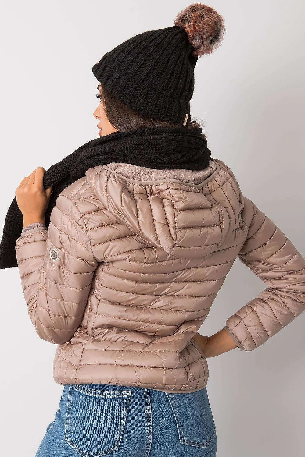 Ensemble Rue Paris hiver femme bonnet écharpe pull maille tricotée acrylique 100 % chaleur confort mode