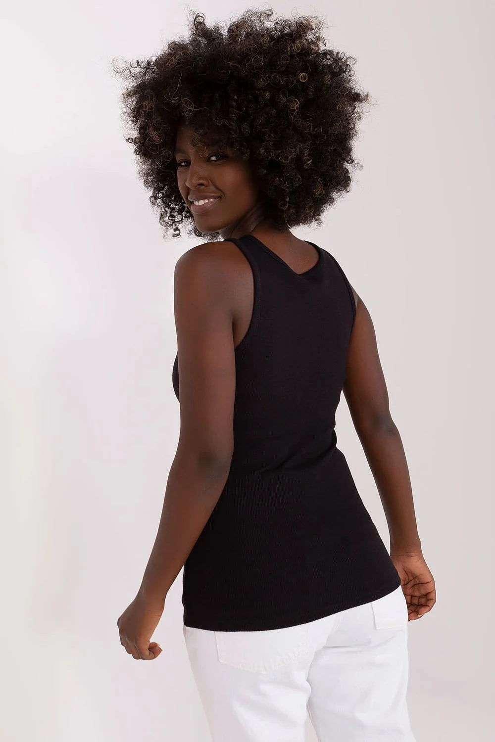 débardeur femme noir côtelé coton élasthanne stretch dentelle florale sans bretelles larges coupe ajustée soutien raffiné bohème chic