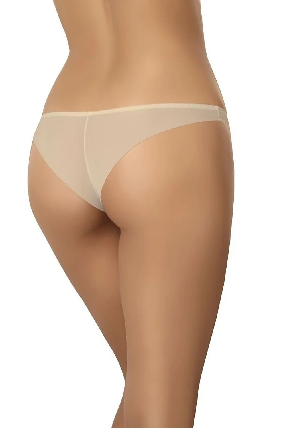Culottes brésiliennes Teyli maille fine couleur beige taille basse sans couture style bikini femmes mode intemporel