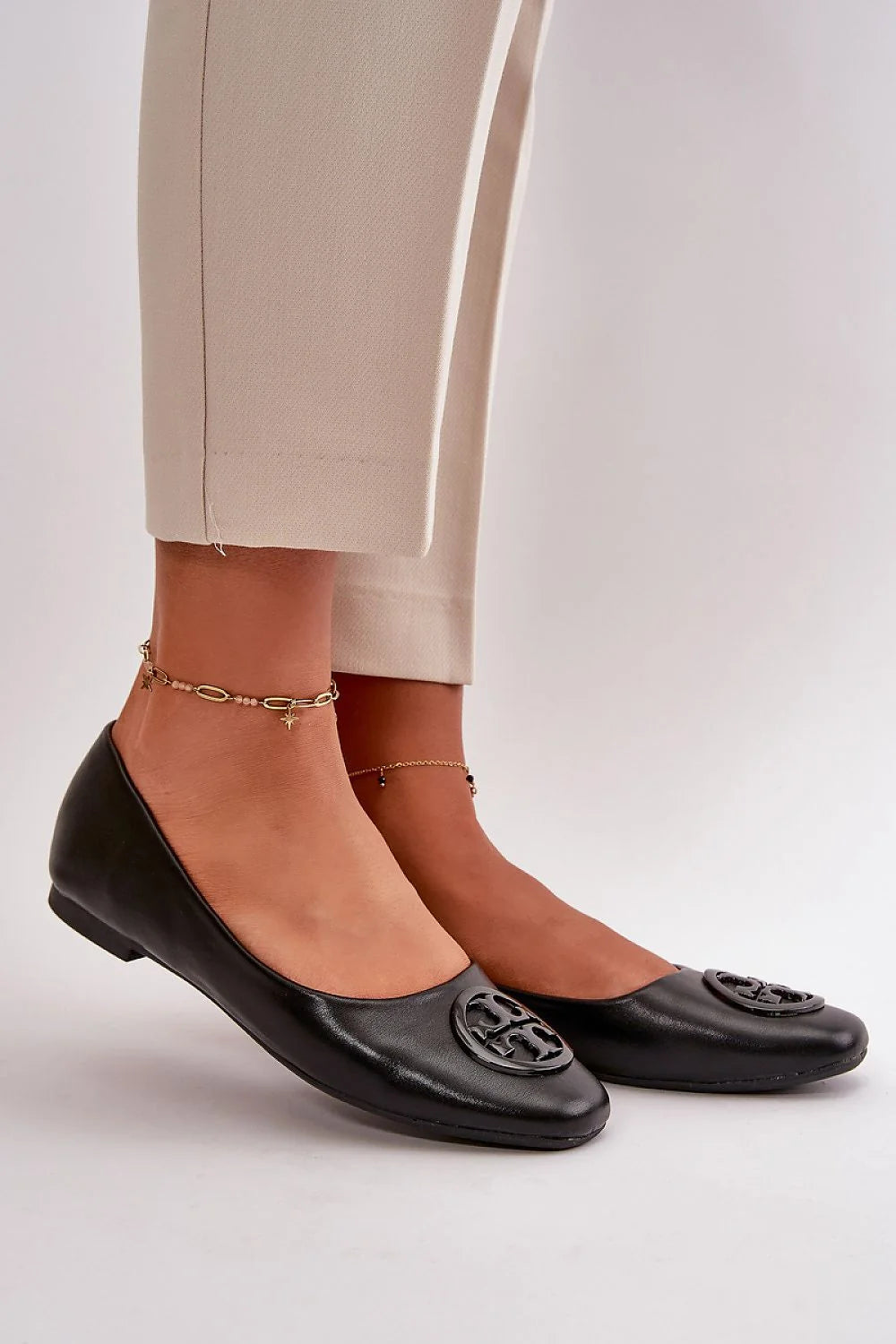 Ballerines élégantes pour femmes cuir éco haut de gamme confortables style intemporel détails raffinés occasion多种