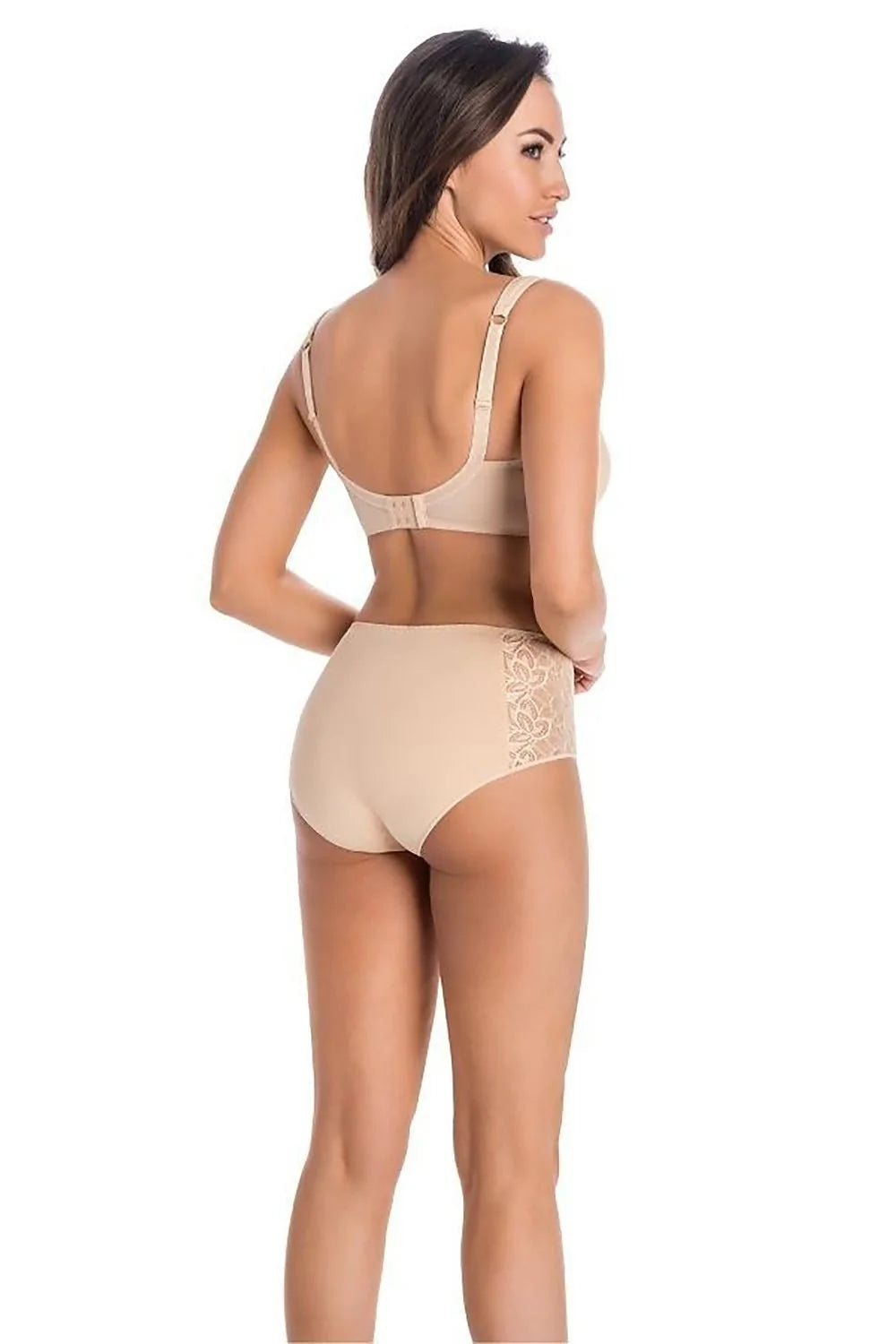 Soutien-gorge en coton semi-doux nude dentelle fleurie microfibre doux femmes