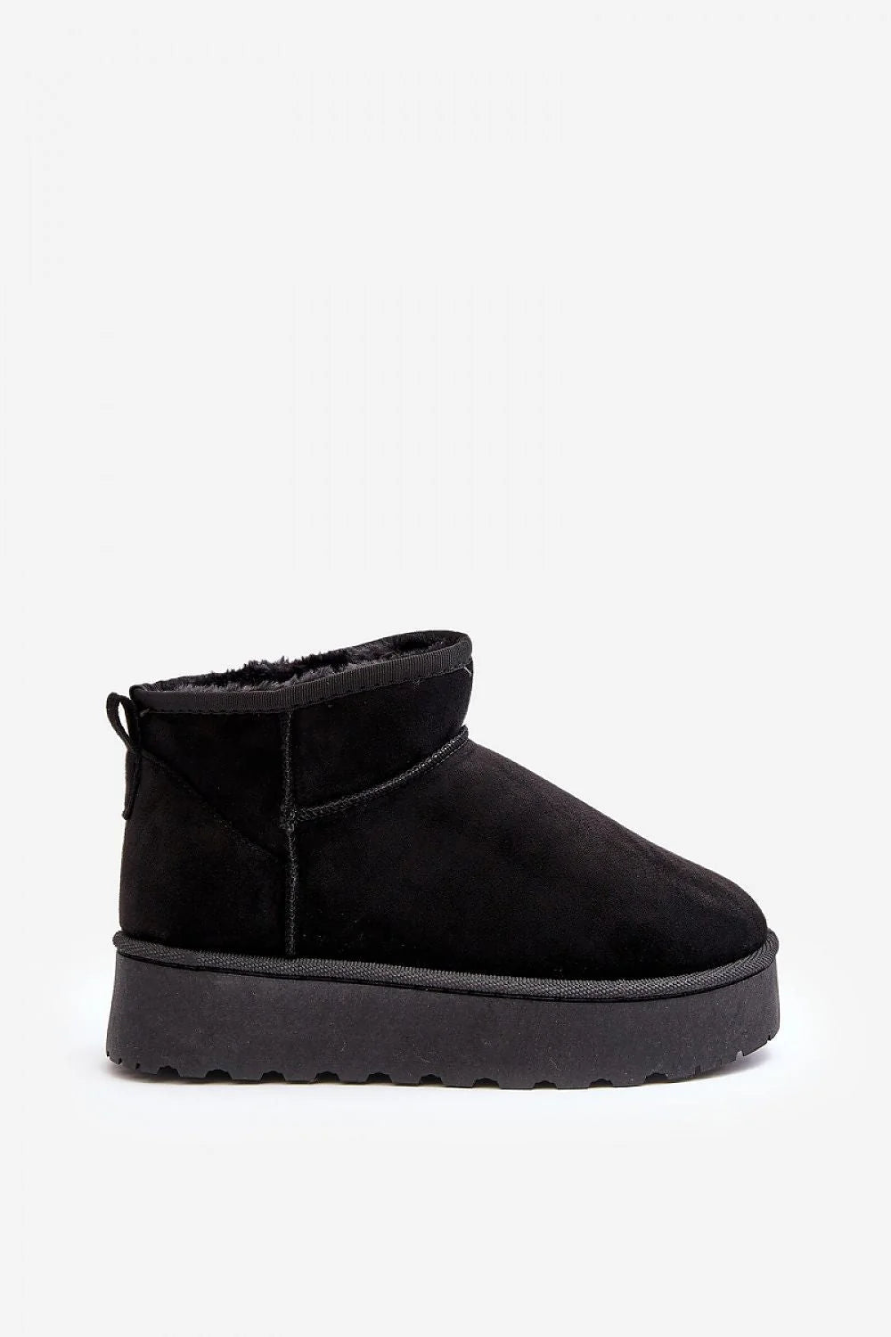 Bottes de neige pour femmes style casual cuir suédé écologique fourrure intérieure plateforme caoutchouc antidérapante hiver 2023