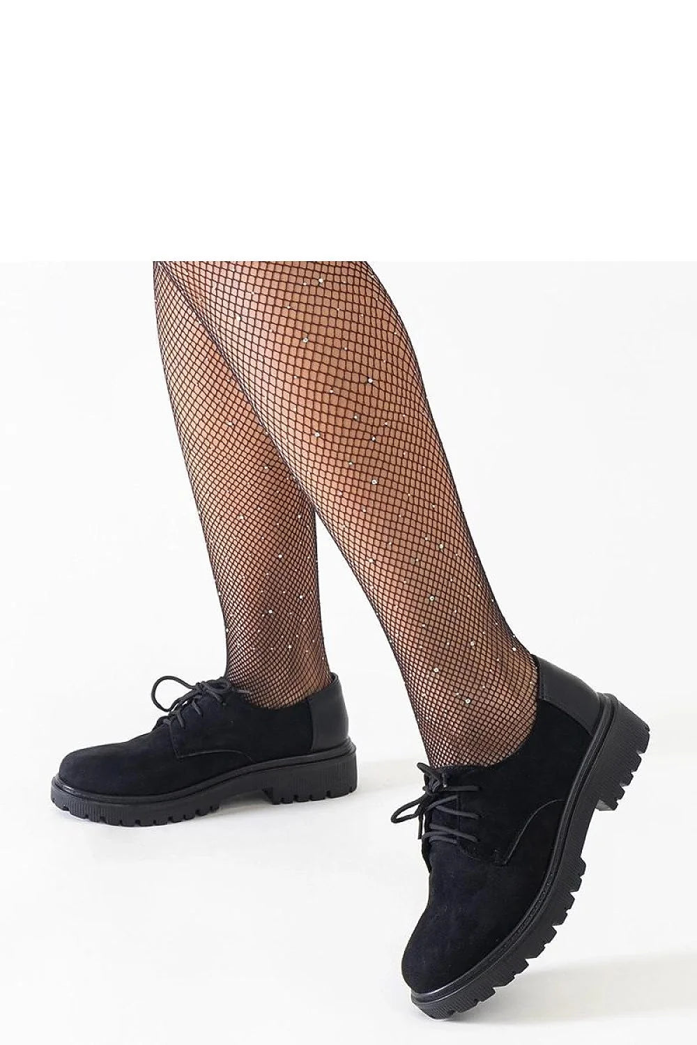 Chaussures basses femme Derby moderne cuir suédé noir semelle caoutchouc confortable occasionnels formels élégance
