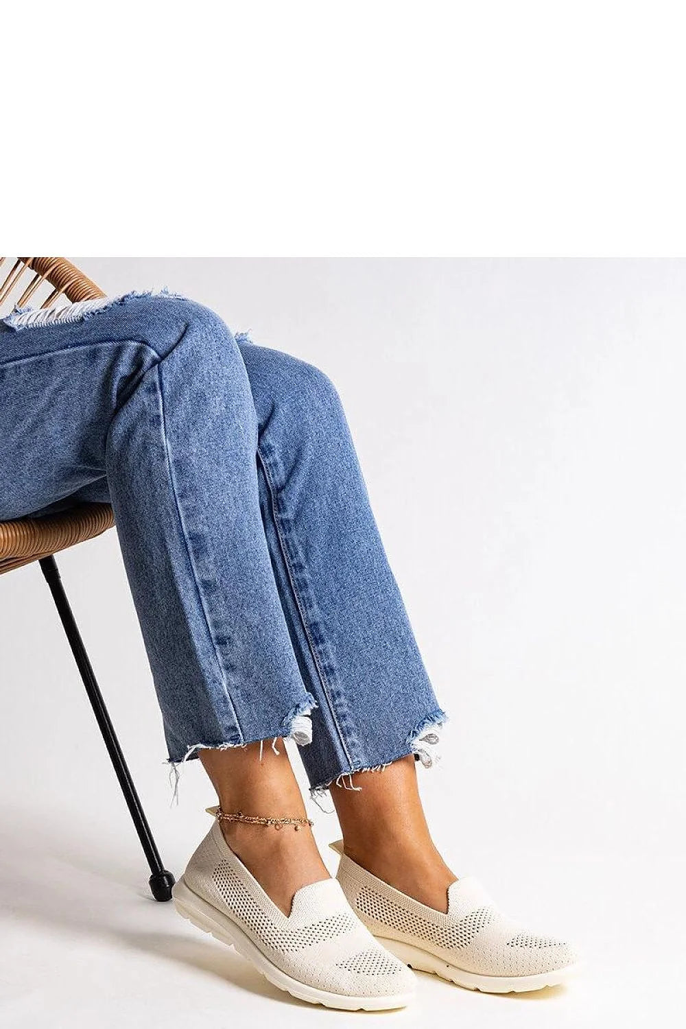 Baskets Solea pour femmes, mocassins maille perforée beige, confortable, style décontracté, semelle caoutchouc, respirabilité optimale, idéales quotidien, collection été