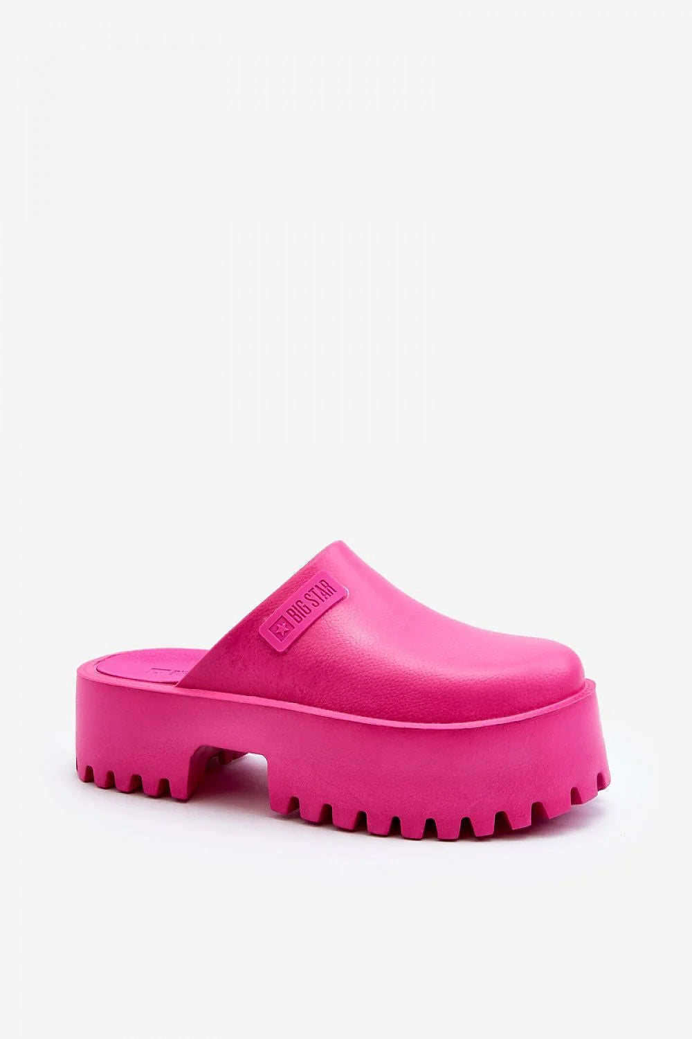 Mules femmes design audacieux couleur vif rose vif polyvalence plage ville travail Big Star