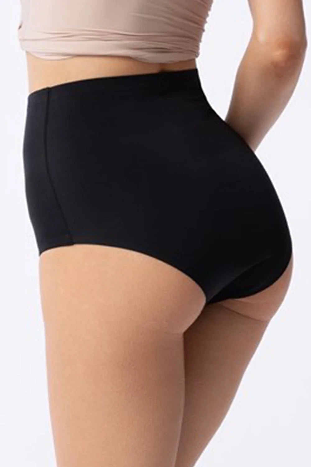 Culotte gainante Julimex pour femme, taille haute, couleur noire, matériau nylon, elasthanne, design moderne, coupe lisse, confort optimal, soutien abdominal, occasion quotidienne, vêtement intime élégant