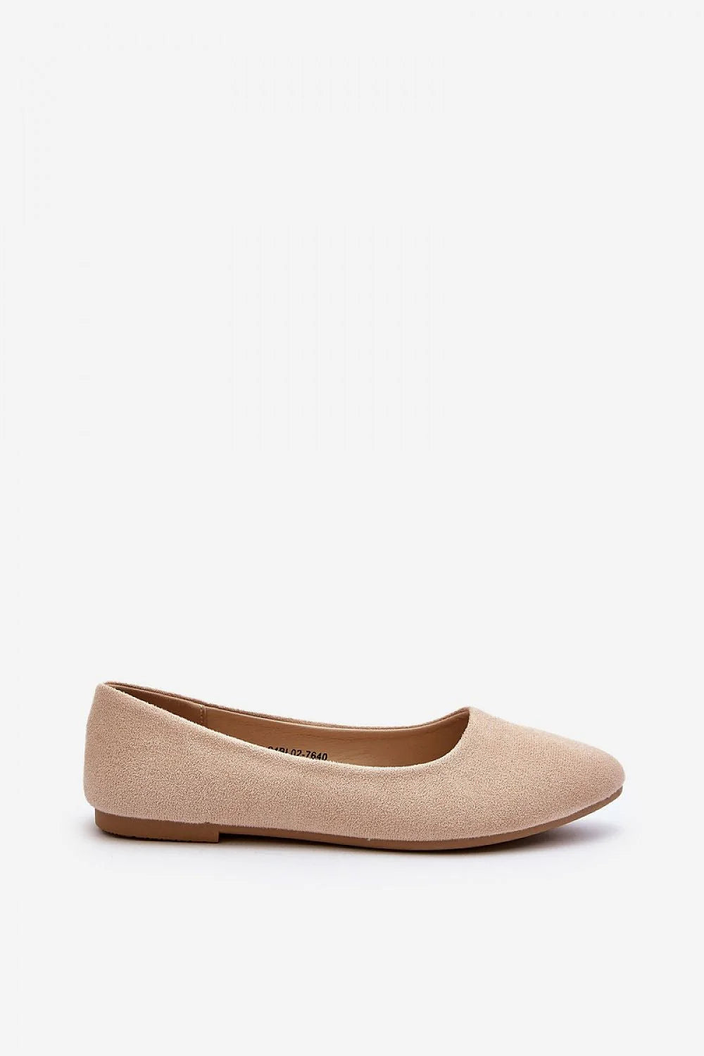 ballerines femmes classique minimaliste intemporelle élégante confortable suédine semelle intérieure cuir bout amande beige veloutée antidérapante slipon versatile quotidienne