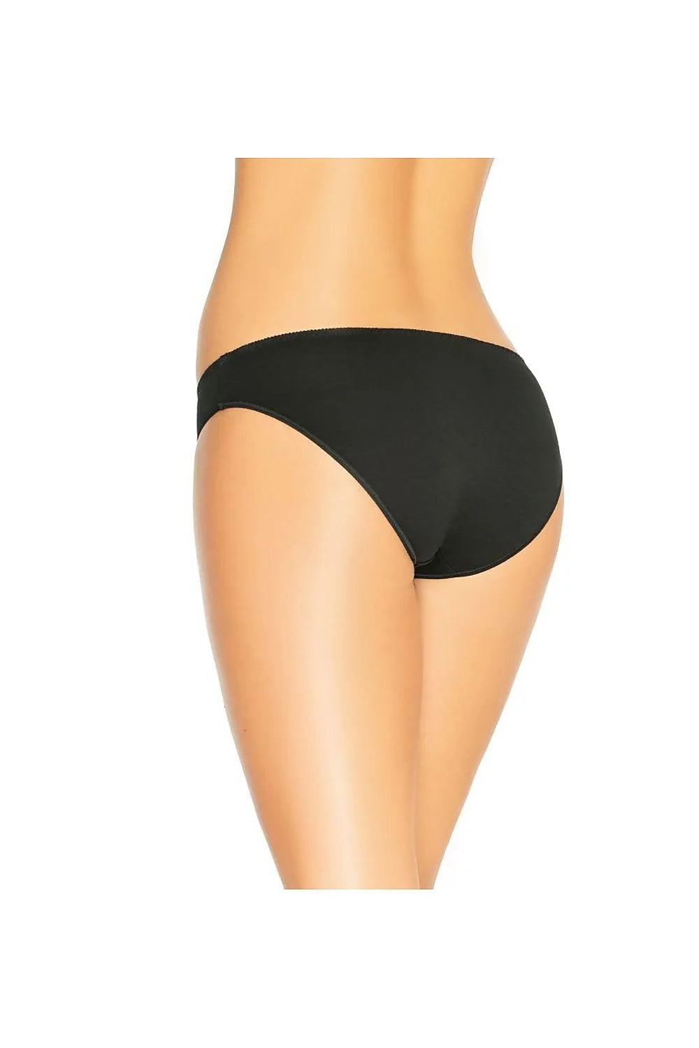 Culottes en bambou noires pour femme, taille basse, confortable, ensembles de 3, doux et élastique