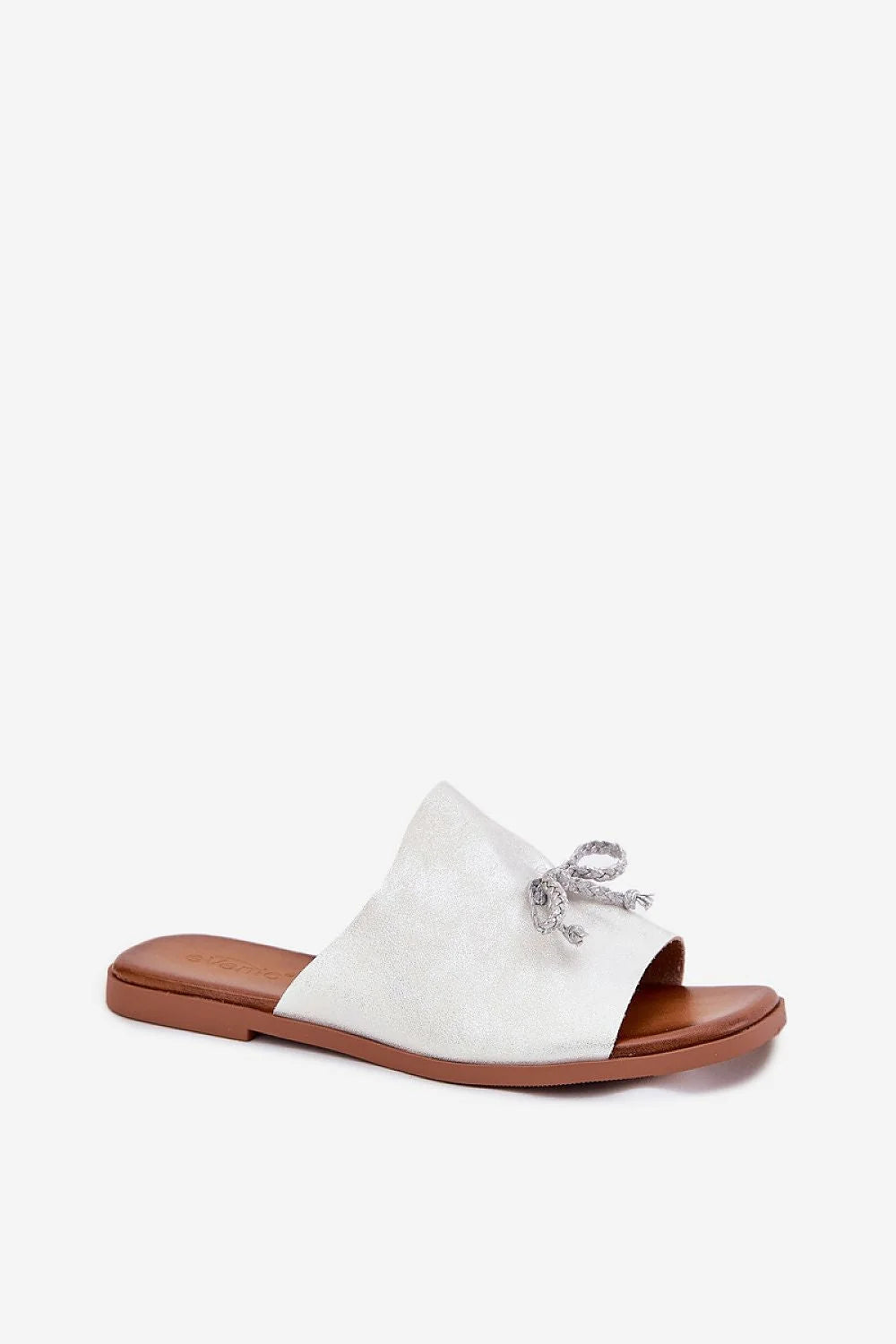 Sandales femmes élégantes minimalistes cuir artificiel talons plats sandales ouvertes été soirées blanches dorées