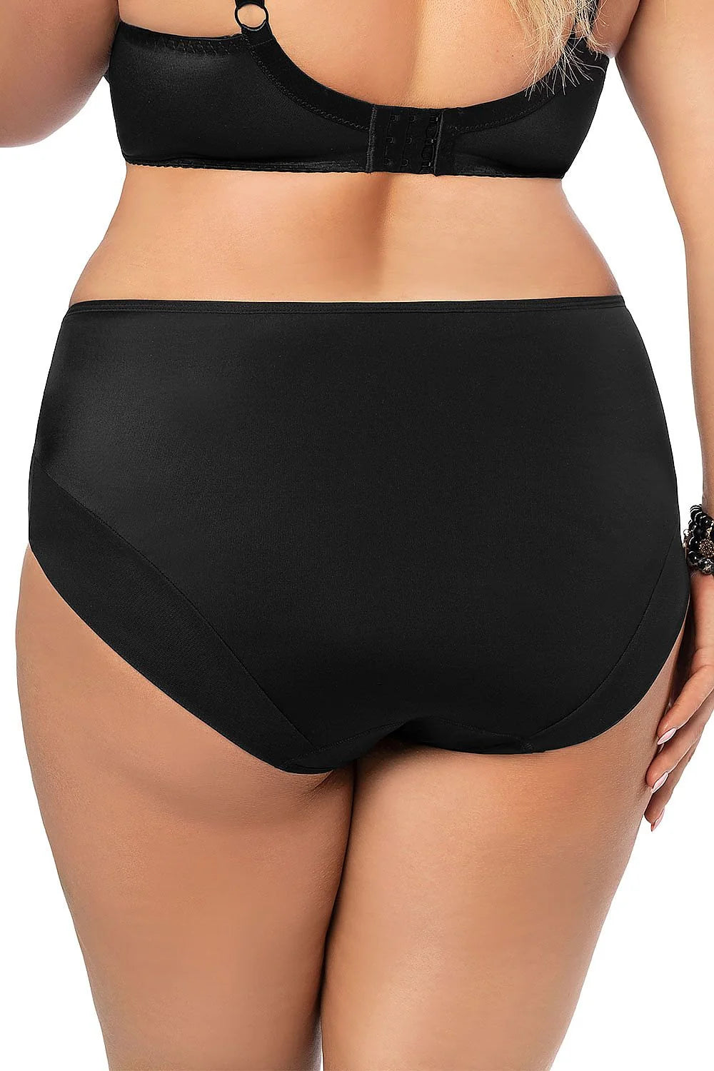 Culotte Taille Haute en Dentelle Noire Élégante et Sexy pour Femme Lingerie Chic Gorsenia