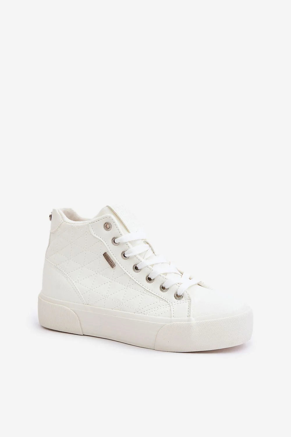 Baskets montantes pour femmes en cuir synthétique, design moderne, style urbain, confort et durabilité, parfait pour l'automne et l'hiver