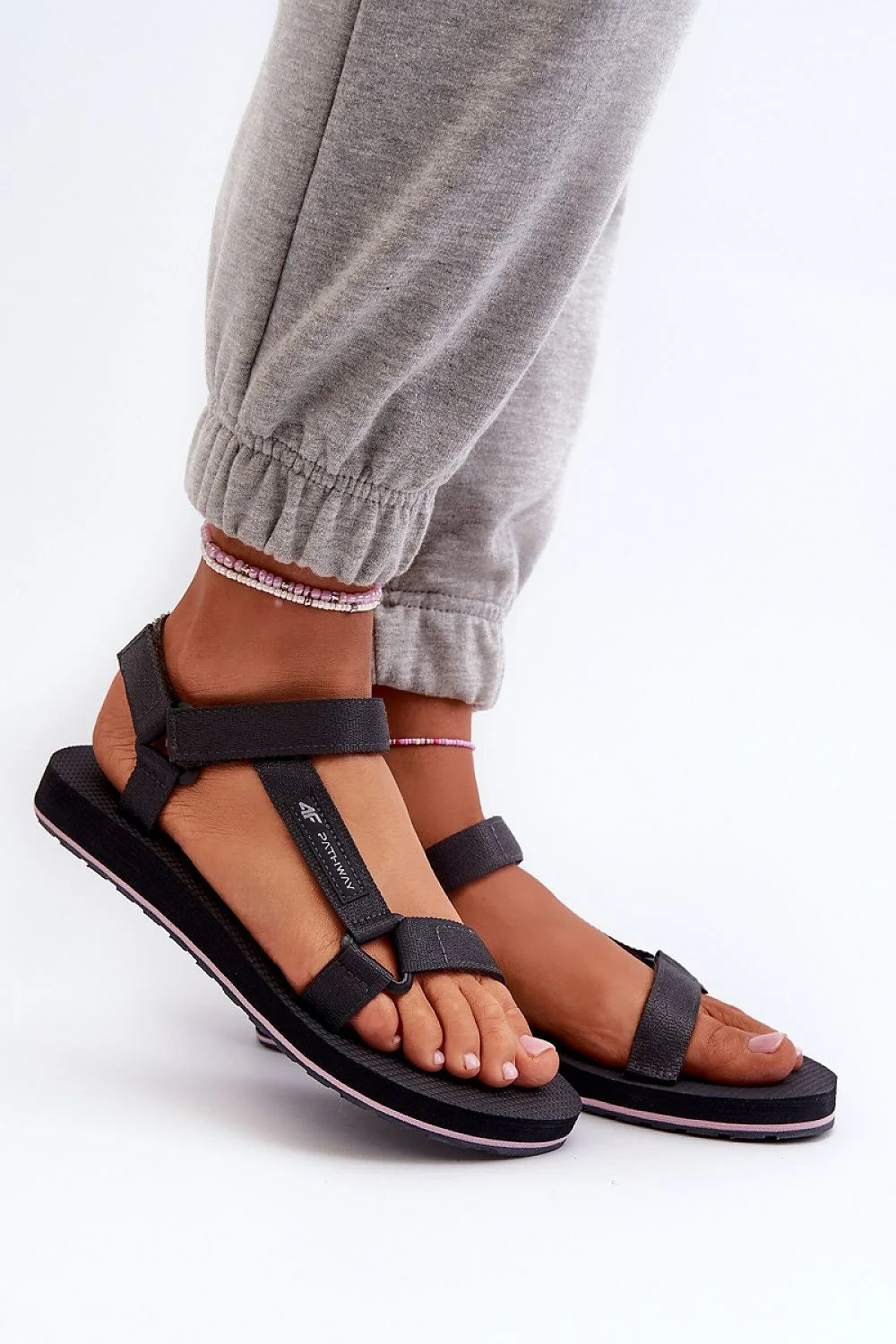 Sandales sport pour femmes Step in style confortables style décontracté Velcro semelle EVA caoutchouc ajustables
