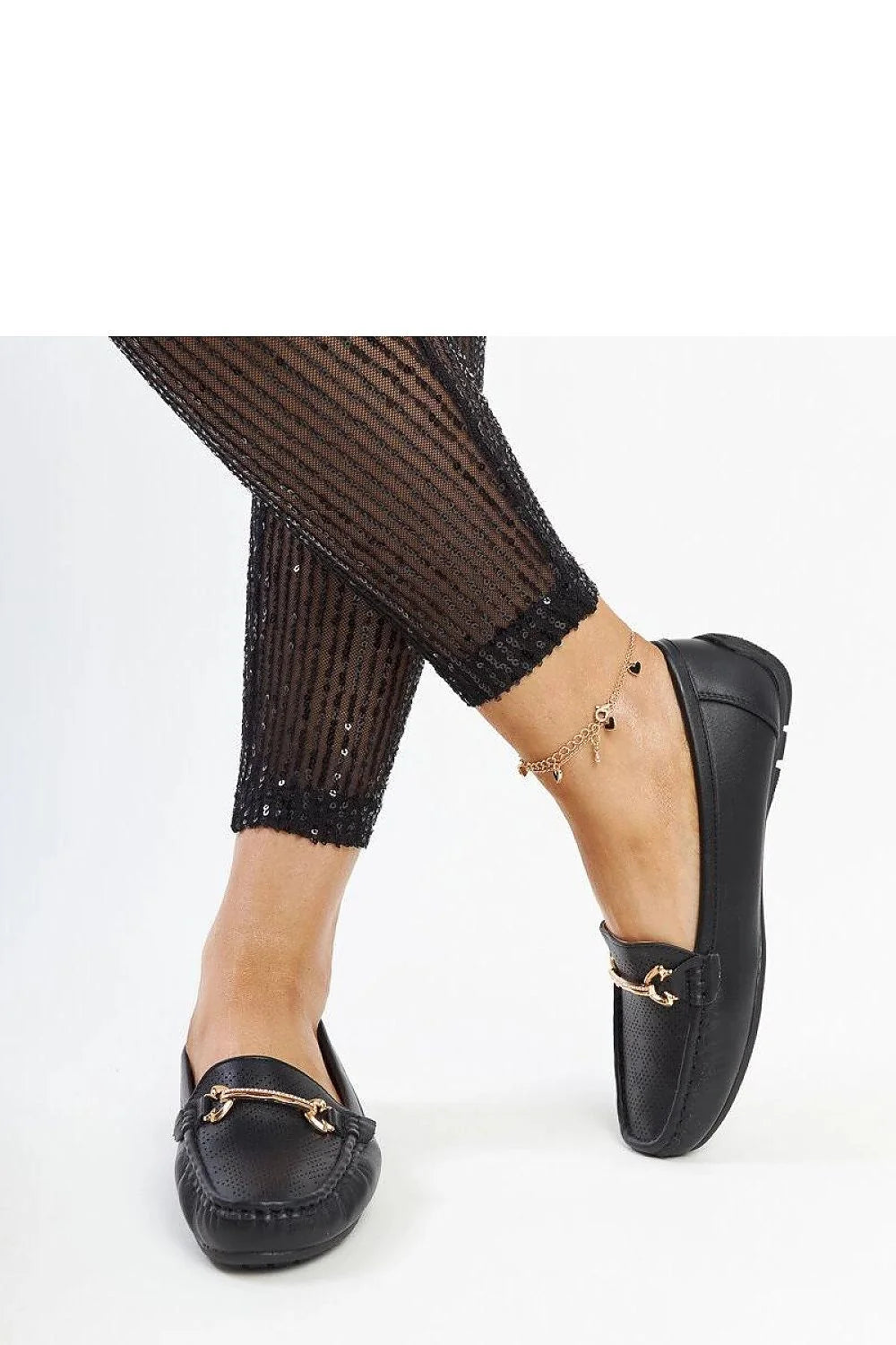 Mocassins pour femmes élégants en cuir noir à semelle basse, design intemporel, confortable, occasion décontractée ou professionnelle