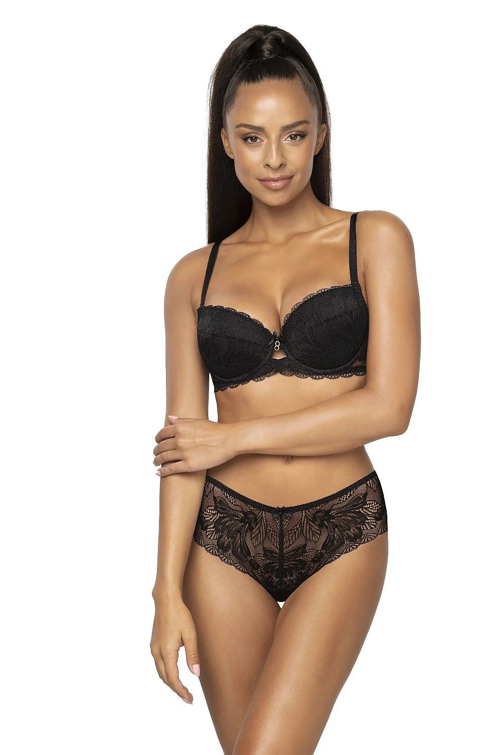 Culottes brésiliennes en dentelle noire transparente, style bikini, motifs floraux, coupe ajustée, confort maximal, lingerie élégante, taille ajustable pour femme
